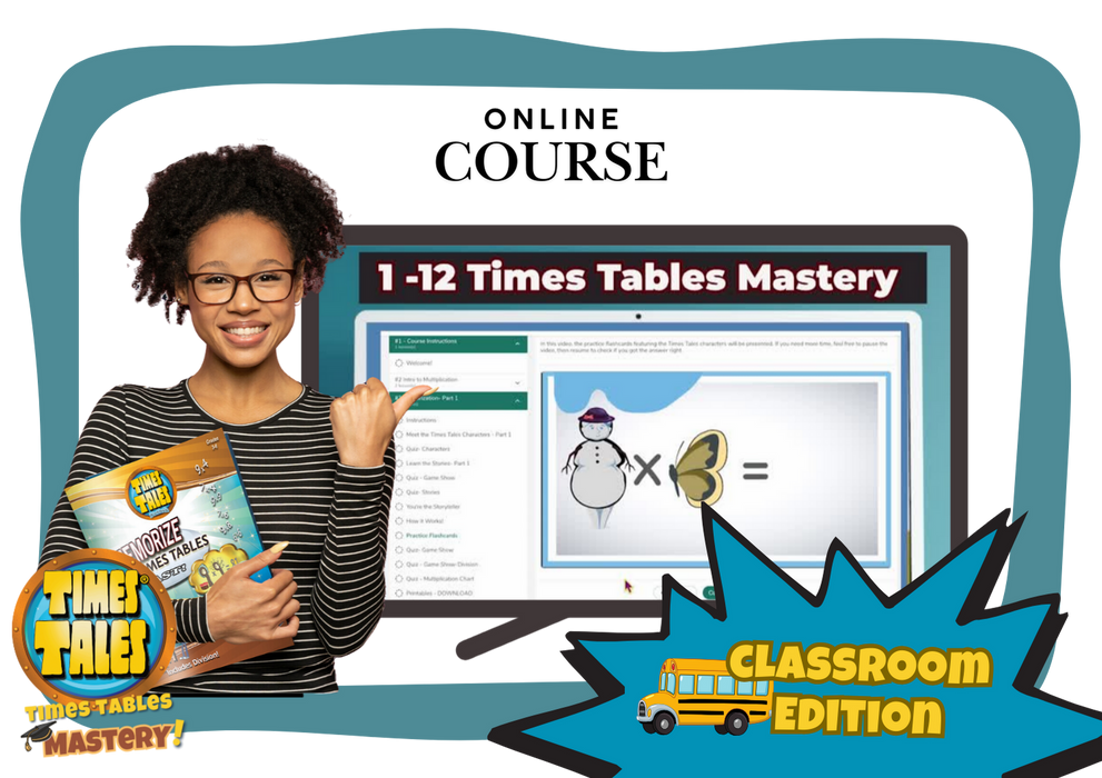 Classroom Ed. - Times Tales™ Multiplication Chart Mastery Online Course (digital only)