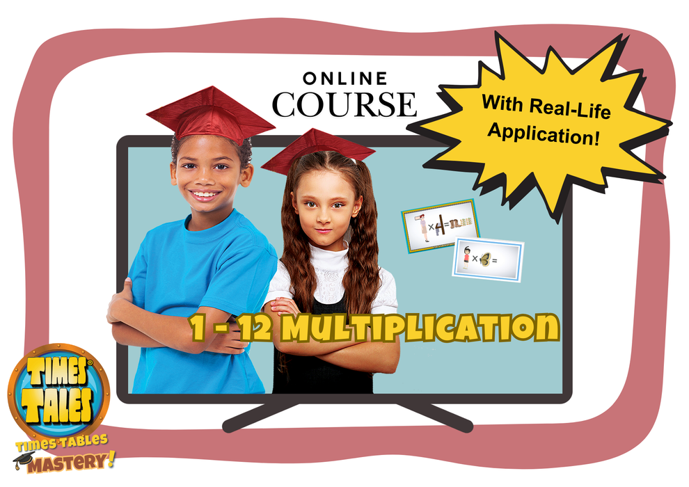 Deluxe Course - 1-12 Multiplication Mastery & Real-Life Math Application w/Physical Workbooks