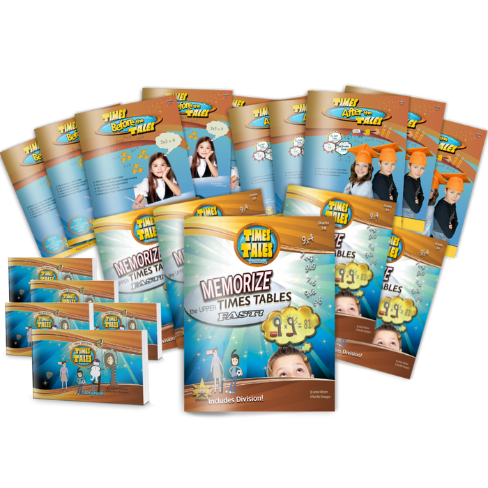 Times Tales® Multiplication Mastery Online Course-5 Student Classroom Ed. +Physical Wkbks.