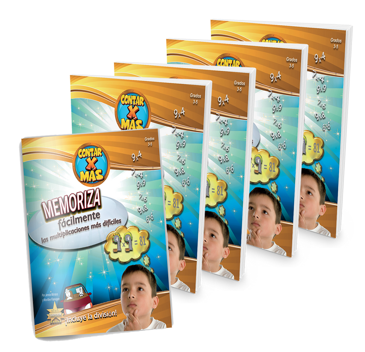 SPANISH Times Tales® Workbooks (5 Packs) - The New Way for Kids to Learn Multiplication!