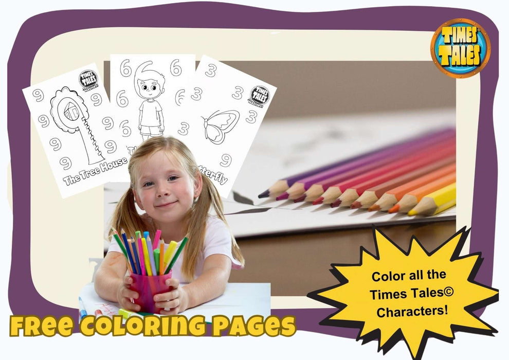 Times Tales Character Coloring Pages