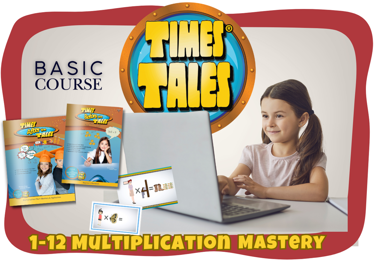How to Learn Your Times Tables Fast - Basic Course (2 Physical Workbooks)