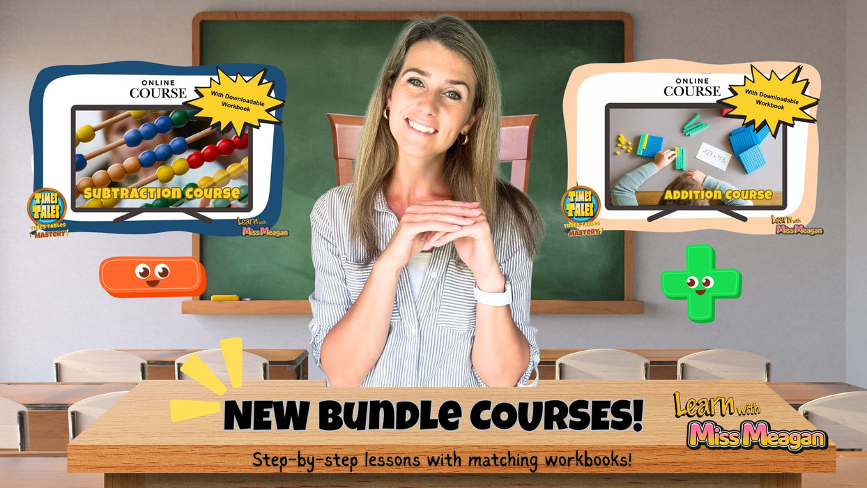 Addition & Subtraction Course w/Miss Meagan Bundle!