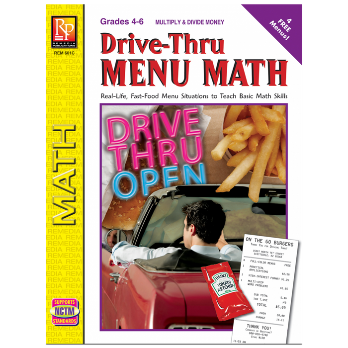 Pet Math & Drive-Thru Menu 2 Pack - Additional Multiplication Practice!