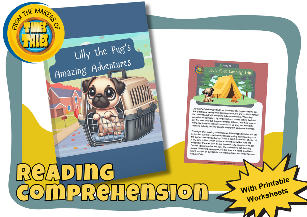 Reading Comp. Lilly the Pug’s Amazing Adventures (Gr. 3-4)