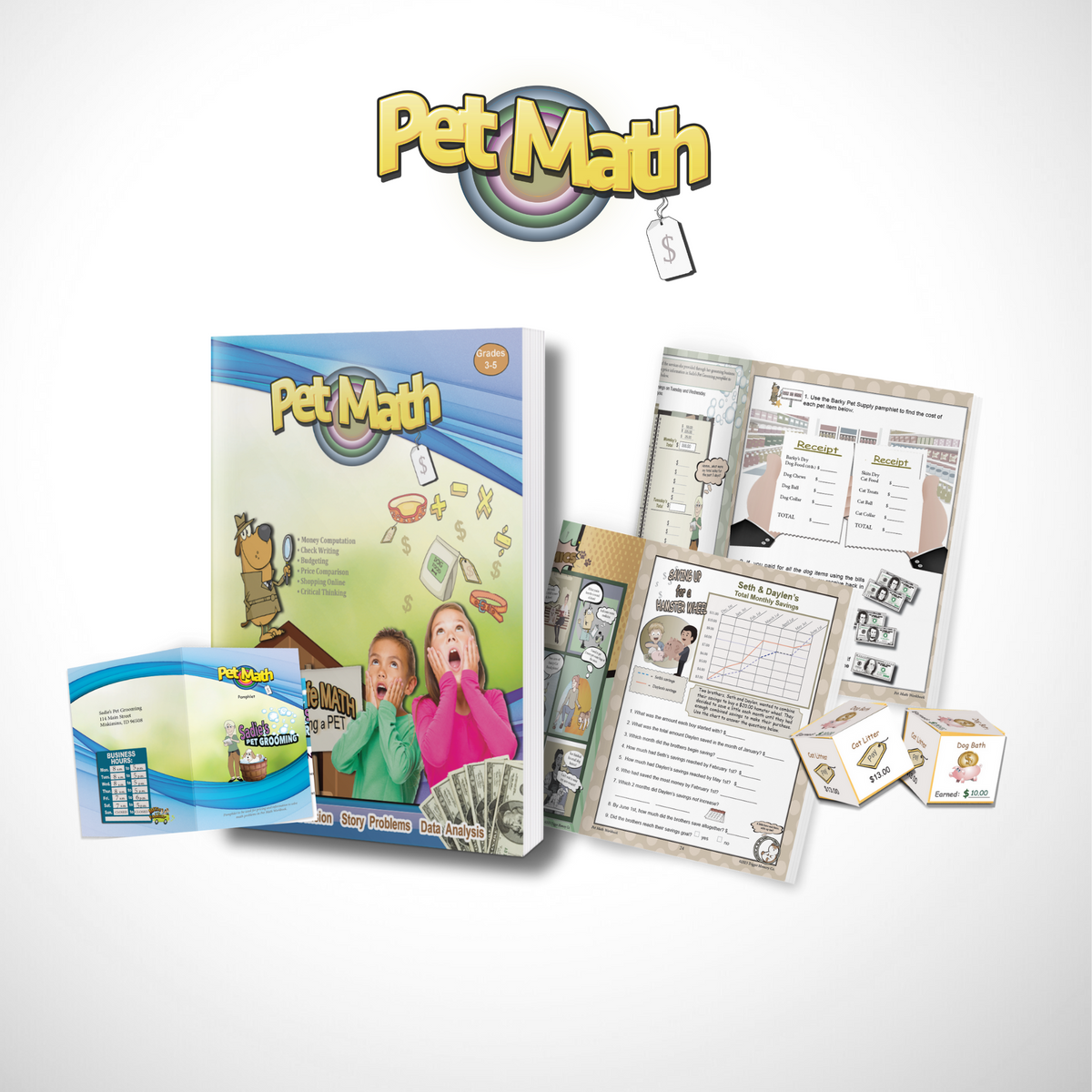 Pet Training Math Pet Math: Real-Life Application Workbook for Grades 3, 4, & 5