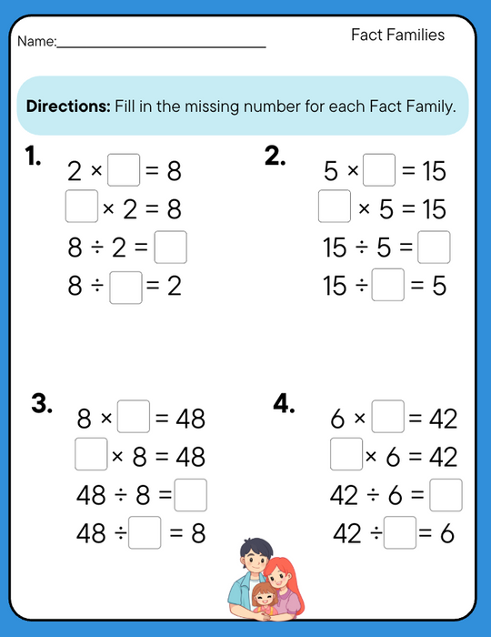 FREE Division Worksheets Printable!