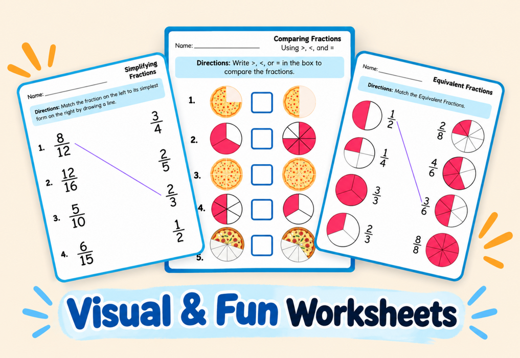 FREE Fractions Printable Pack!