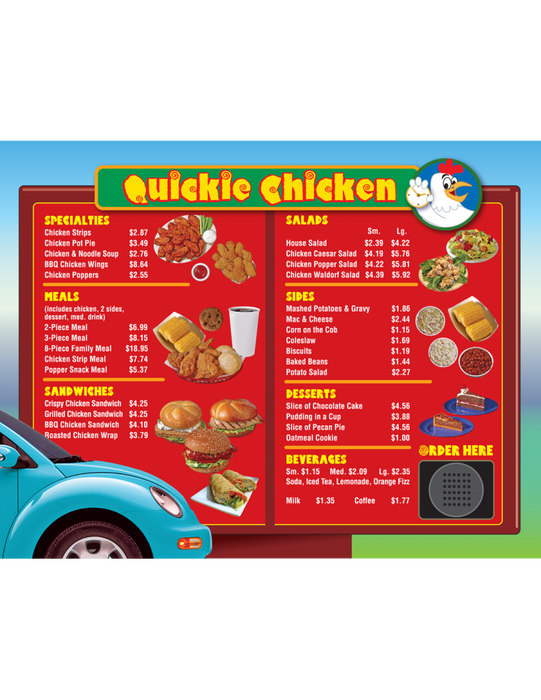 Drive-Thru Menu Math - ADD & SUBTRACT Money (Gr. 3-5)