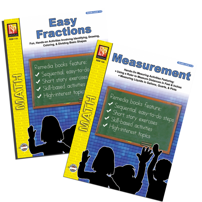 Measurements & Fractions Practice (2 Pack) - Grades 1-2