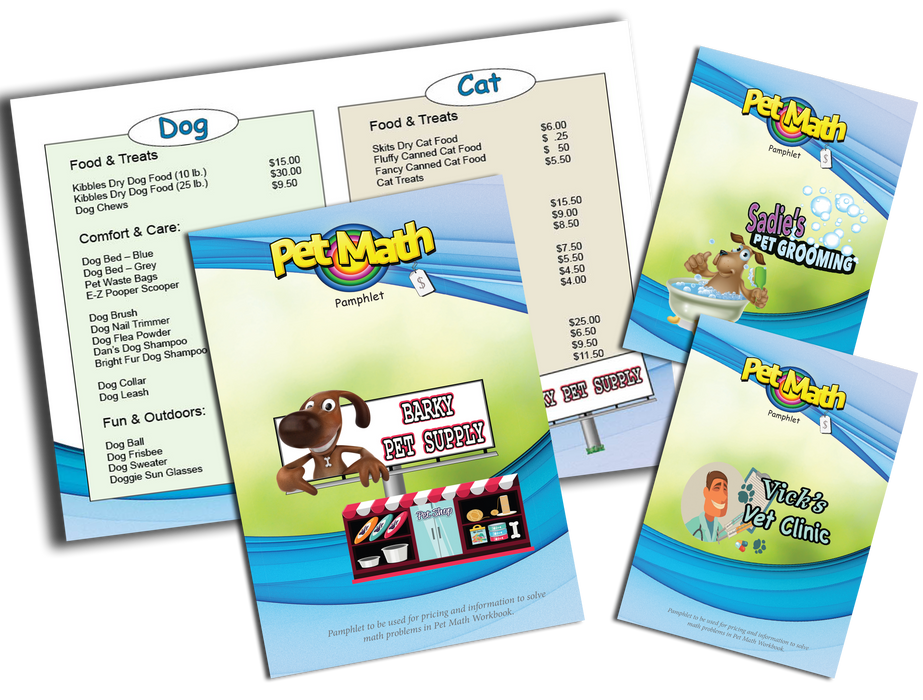 Pet Math Workbook - Real-Life Math of Owning a Pet (Grades 3-5)