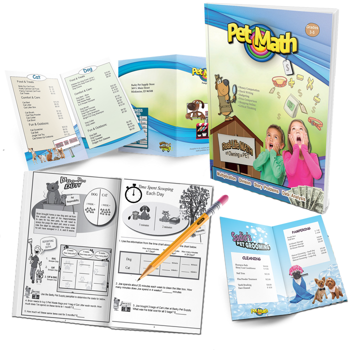 Pet Math Workbook (Grades 3-5) — The Home of Times Tales!