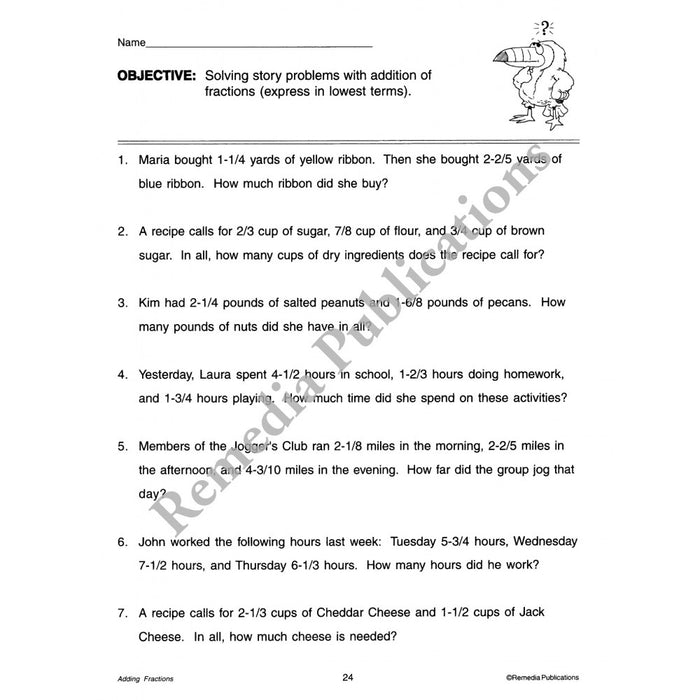 Adding & Subtracting Fractions- 2 Pack BLOWOUT SALE!!(Grs 3-6)
