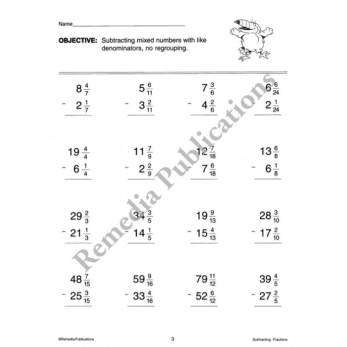 Adding & Subtracting Fractions- 2 Pack BLOWOUT SALE!!(Grs 3-6)