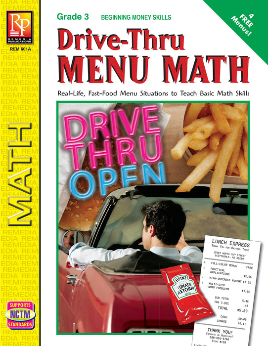 Real-Life Math Application 4 Pack - Pets, Shopping & Dining! (Grades 3-5)