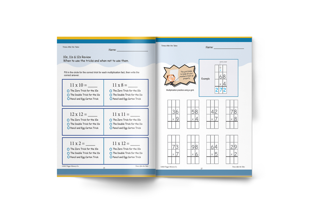 Times Tales® - 3 Part Multiplication Series (Covers 1's-12's Times Tables)