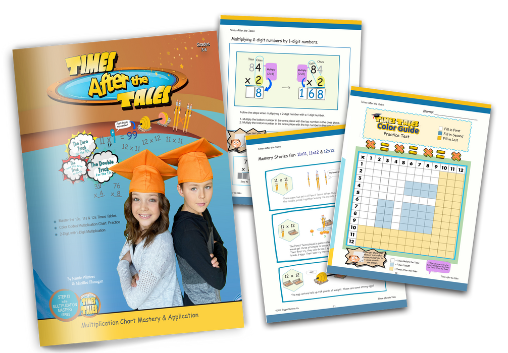 Times Tales® - 3 Part Multiplication Series (Covers 1's-12's Times Tables)