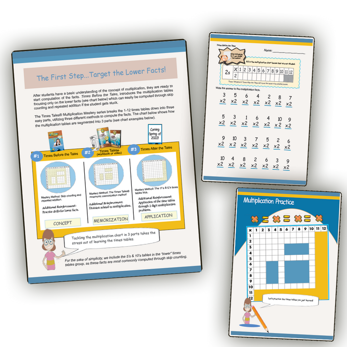 Times BEFORE the Tales - Multiplication for the Lower Facts